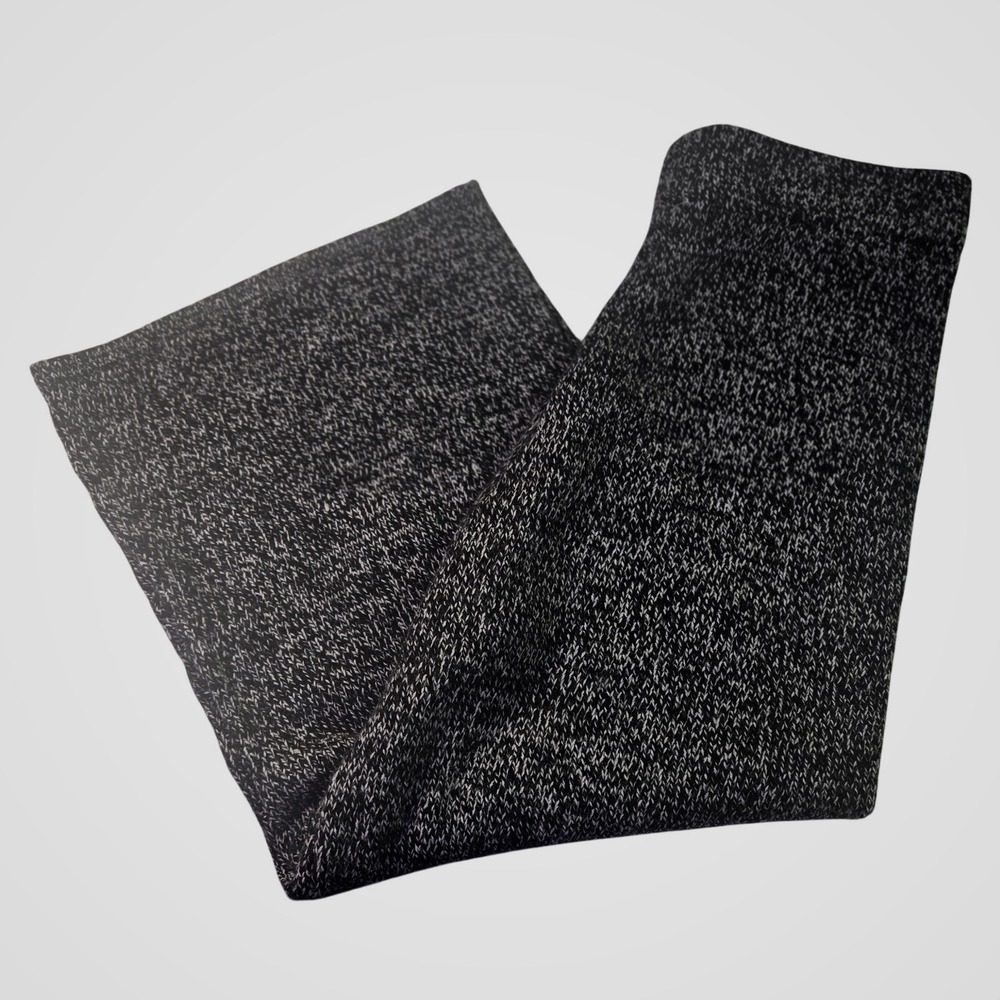 Brave Soul London Marled Knit Wide Leg‎ Pants Black White Salt Pepper Medium